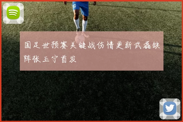 国足世预赛关键战伤情更新武磊缺阵张玉宁首发